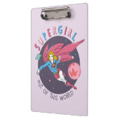 Supergirl Flying Up Illustration Klemmbrett (Links)