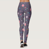 Supergirl Flying Up Illustration Leggings (Rückseite)