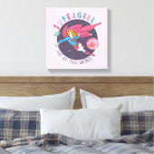 Supergirl Flying Up Illustration Leinwanddruck (Insitu (Schlafzimmer))