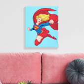 Supergirl Flying Up Illustration Leinwanddruck (Insitu (Wohnzimmer))