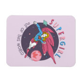 Supergirl Flying Up Illustration Magnet (Horizontal)