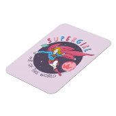 Supergirl Flying Up Illustration Magnet (Linke Seite)
