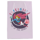 Supergirl Flying Up Illustration Mittlere Geschenktüte (Vorderseite)