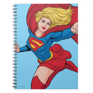 Supergirl Flying Up Illustration Notizblock