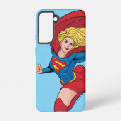 Supergirl Flying Up Illustration Samsung Galaxy Hülle (Rückseite)