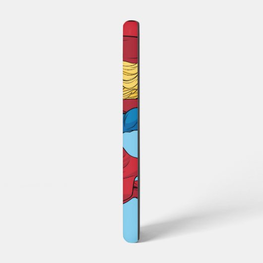 Supergirl Flying Up Illustration Samsung Galaxy Hülle (Linke Seite)