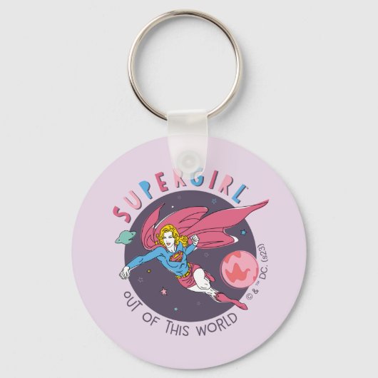 Supergirl Flying Up Illustration Schlüsselanhänger (Vorderseite)
