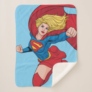 Supergirl Flying Up Illustration Sherpadecke