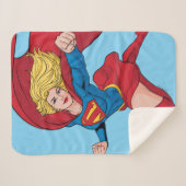 Supergirl Flying Up Illustration Sherpadecke (Vorderseite (Horizontal))