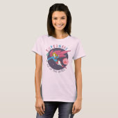 Supergirl Flying Up Illustration T-Shirt (Vorne ganz)