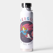 Supergirl Flying Up Illustration Trinkflasche (Links)