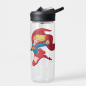 Supergirl Flying Up Illustration Trinkflasche (Links)