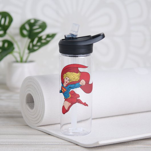 Supergirl Flying Up Illustration Trinkflasche (Yoga)