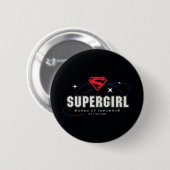 Supergirl Frau von morgen Button (Vorne & Hinten)