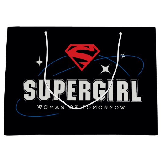 Supergirl Frau von morgen Große Geschenktüte (Vorderseite)