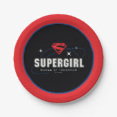 Supergirl Frau von morgen Pappteller (Vorderseite)