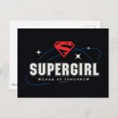 Supergirl Frau von morgen Postkarte (Vorne/Hinten)