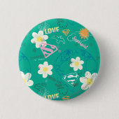 Supergirl für Peace Pattern Button (Vorderseite)
