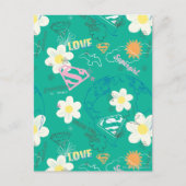 Supergirl für Peace Pattern Postkarte (Vorderseite)