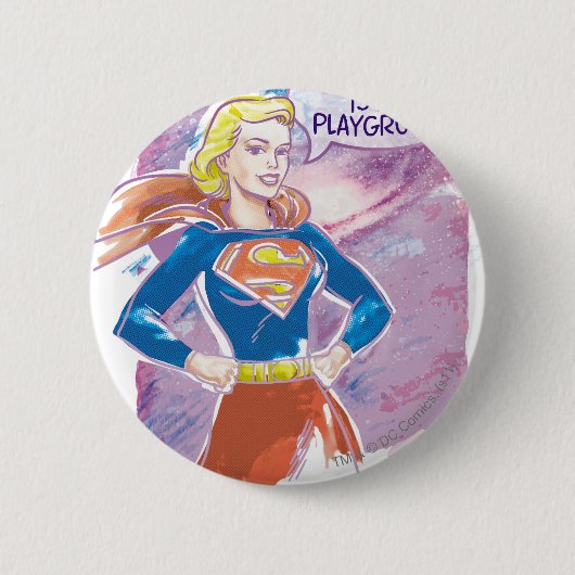 Supergirl Galaxy Button (Vorderseite)
