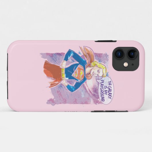 Supergirl Galaxy Case-Mate iPhone Hülle (Rückseite (Horizontal))