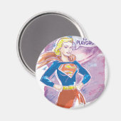 Supergirl Galaxy Magnet (Vorderseite/Rückseite)