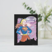 Supergirl Galaxy Postkarte (Stehend Vorderseite)