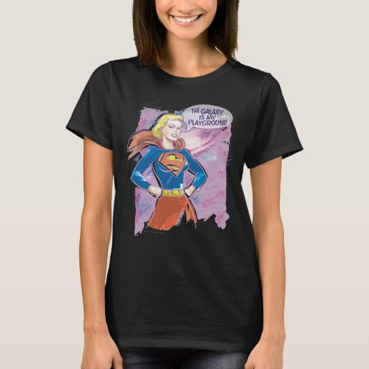 Supergirl Galaxy T-Shirt (Vorderseite)