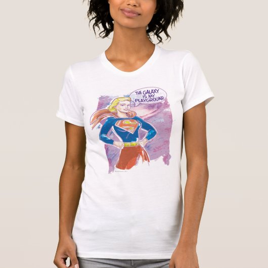 Supergirl Galaxy T-Shirt (Vorderseite)