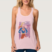 Supergirl Galaxy Tank Top (Vorderseite)