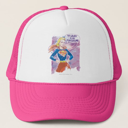 Supergirl Galaxy Truckerkappe (Vorderseite)