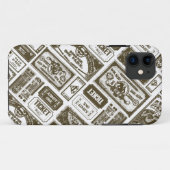 Supergirl geben ein Muster Brown Case-Mate iPhone Hülle (Rückseite (Horizontal))