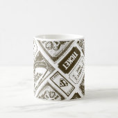 Supergirl geben ein Muster Brown Kaffeetasse (Mittel)