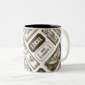 Supergirl geben ein Muster Brown Zweifarbige Tasse (VorderseiteRechts)