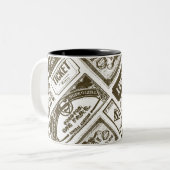 Supergirl geben ein Muster Brown Zweifarbige Tasse (Vorderseite Links)