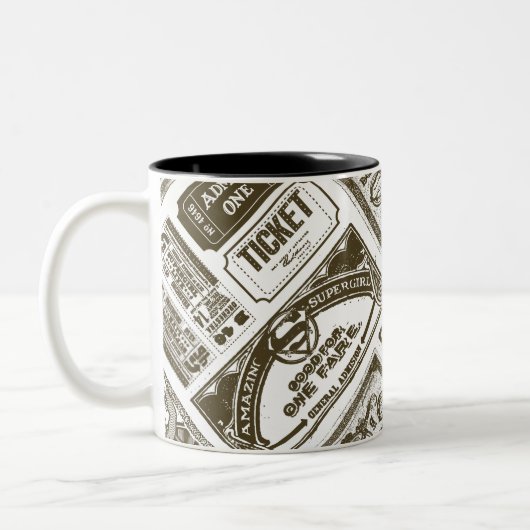 Supergirl geben ein Muster Brown Zweifarbige Tasse (Links)