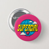 Supergirl Global Pop Grafik Button (Vorne & Hinten)