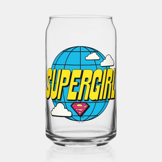 Supergirl Global Pop Grafik Dosenglas (Vorderseite)