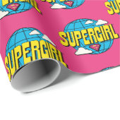Supergirl Global Pop Grafik Geschenkpapier (Rolleneckpunkt)