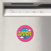 Supergirl Global Pop Grafik Magnet (In Situ (Geschirrspüler))