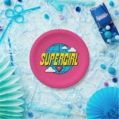 Supergirl Global Pop Grafik Pappteller (Party)