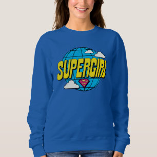 Supergirl Global Pop Grafik Sweatshirt