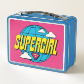 Supergirl Global Pop Graphic Metall Brotdose (Rückseite)