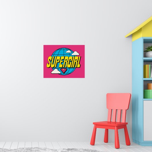 Supergirl Global Pop Graphic Poster (Kinderzimmer 1)