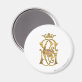 Supergirl Gold Crown Magnet (Vorderseite/Rückseite)