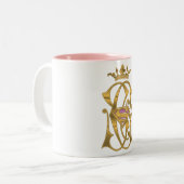 Supergirl Gold Crown Zweifarbige Tasse (Vorderseite Links)
