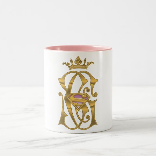 Supergirl Gold Crown Zweifarbige Tasse (Mittel)