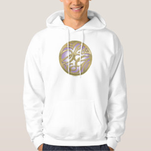 Supergirl Gold & Lila Circle Logo Hoodie