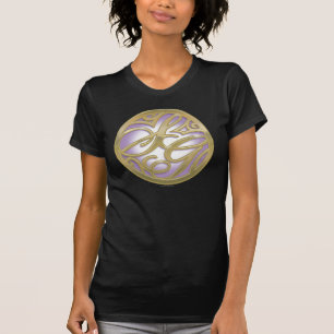 Supergirl Gold & Lila Circle Logo T-Shirt