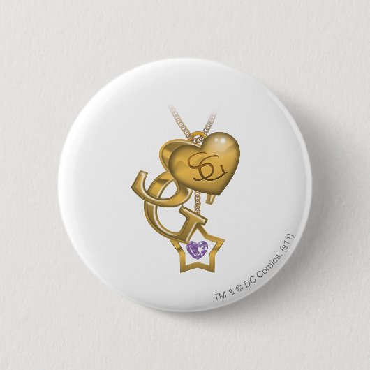 Supergirl Gold Locket Button (Vorderseite)